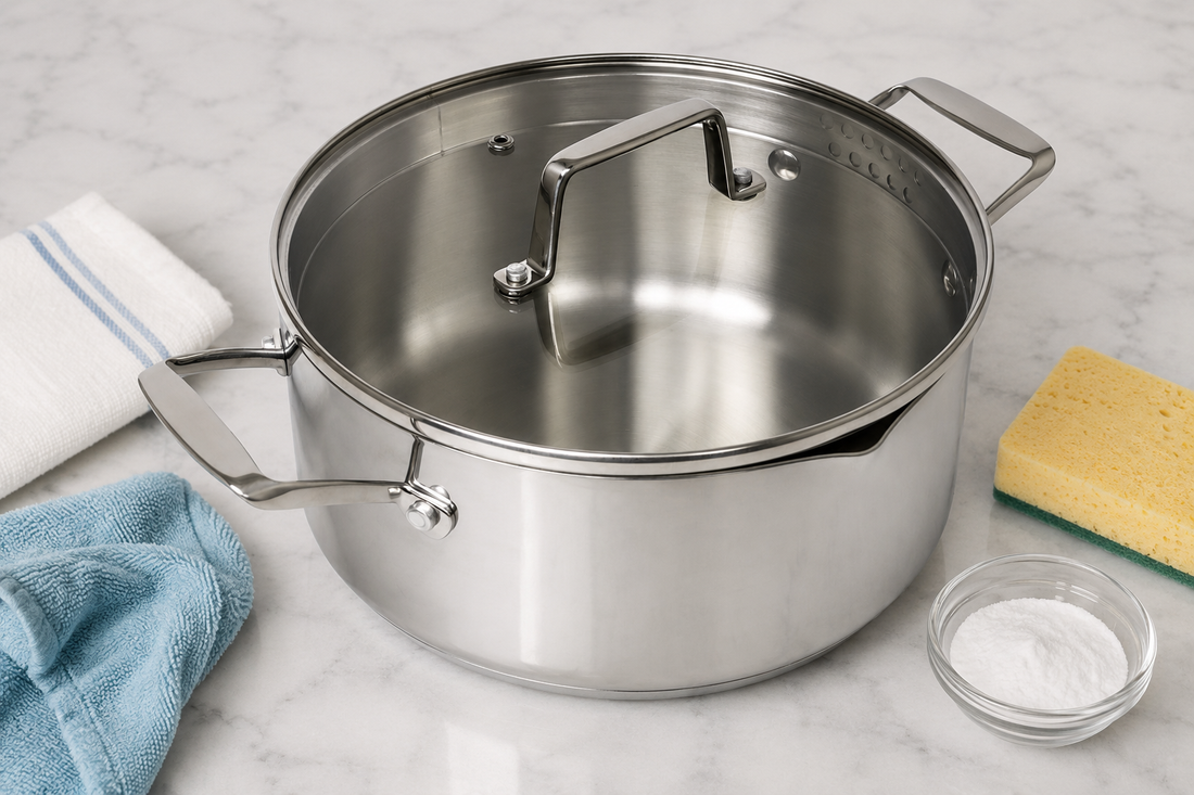 How to Remove Water Spots and Rainbow Stains from Stainless Steel Cookware