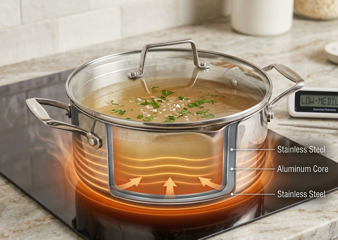 Why Clad Cookware Heats Evenly: The Science Behind Better Cooking