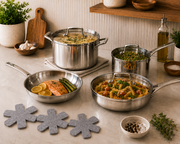 Frigidaire 12-Piece Tri-Ply Stainless Steel Cookware Set