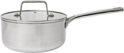 Frigidaire 2 QT Tri-Ply Stainless Steel Sauce Pan with Glass Lid